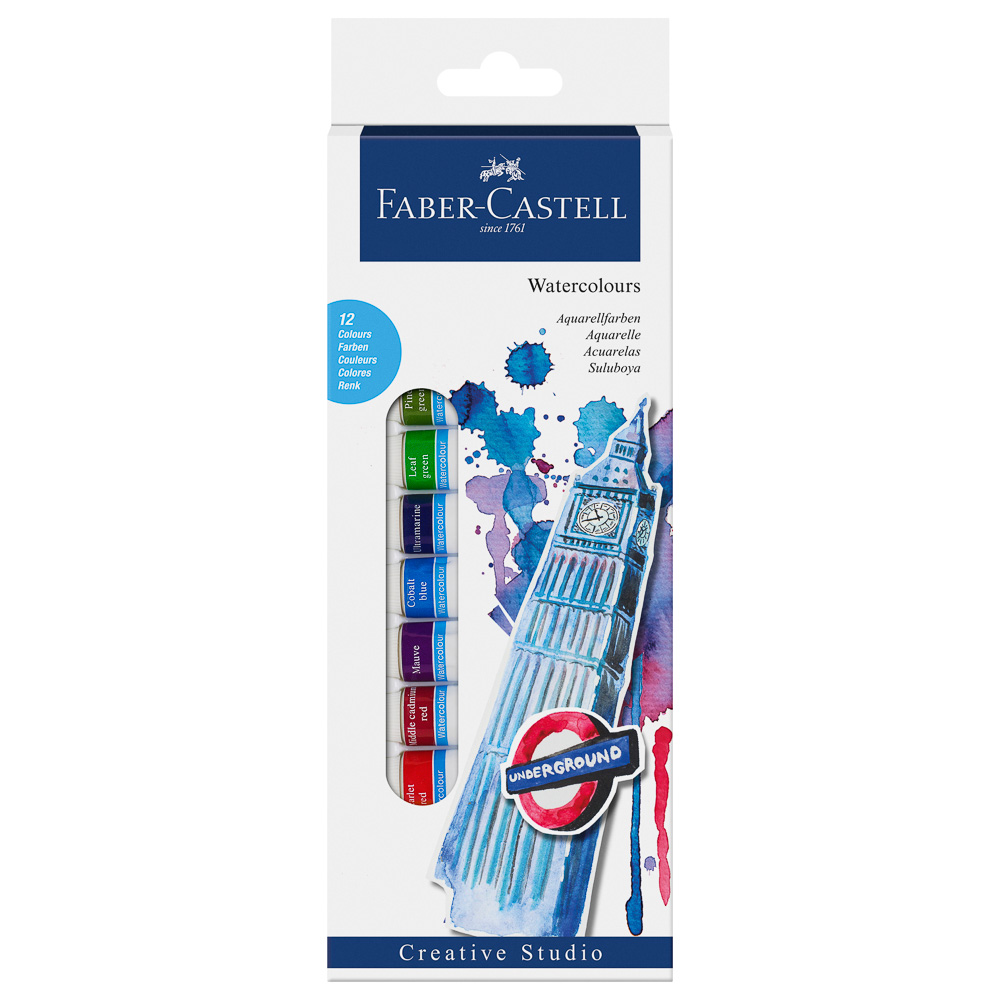 ACUARELA FABER CASTELL PROFESIONAL 169503/169612 TUBO 12ML 12 COLORES