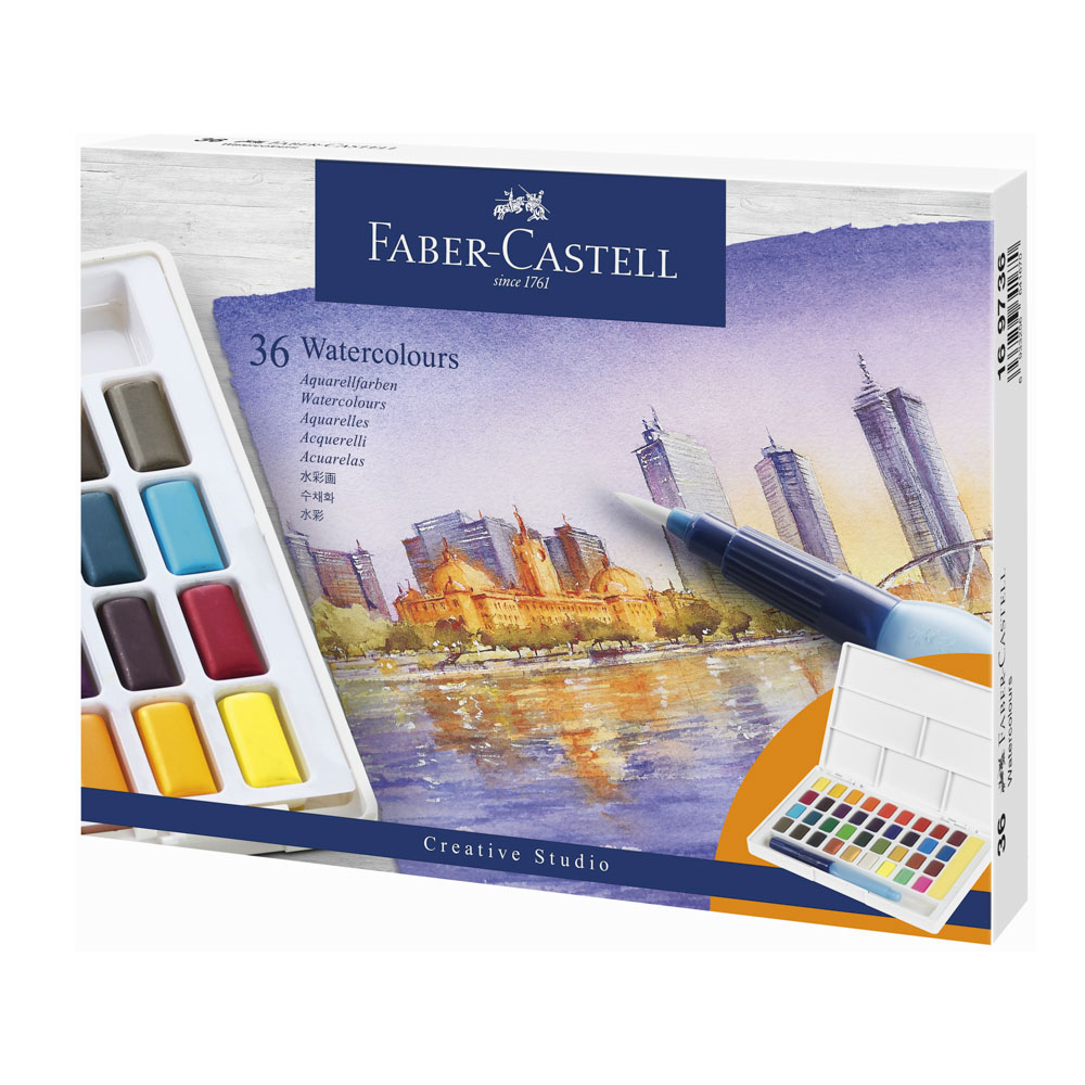ACUARELA FABER CASTELL PROFESIONAL 169736 36 COLORES