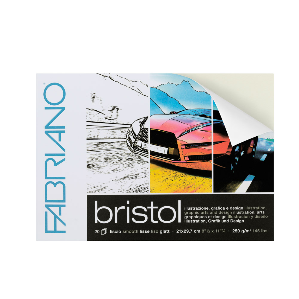 BLOCK BRISTOL FABRIANO 19002129 20H. 250GR 8.5X11.75"