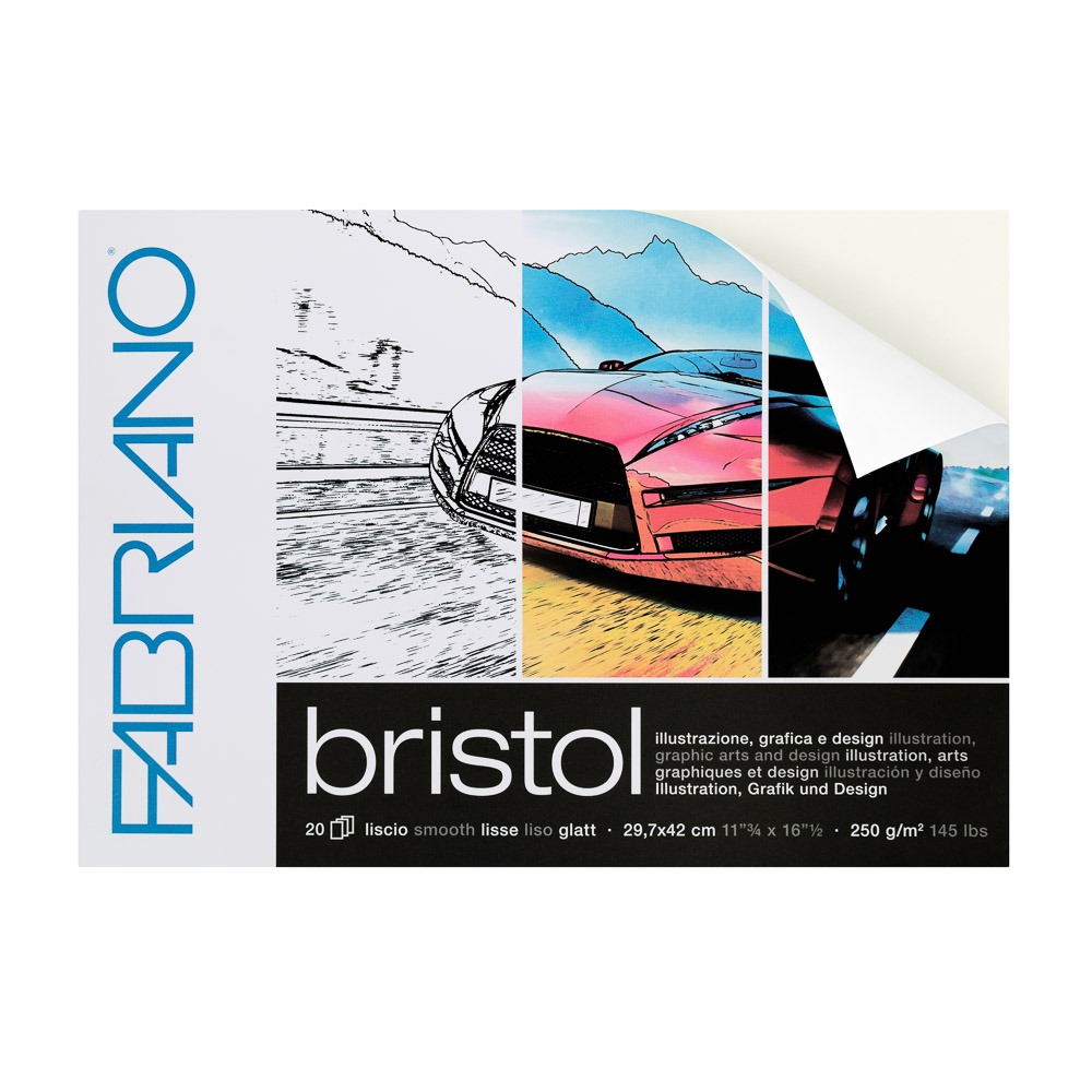 BLOCK BRISTOL FABRIANO 19002942 20H. 250GR. 11.75X16.5