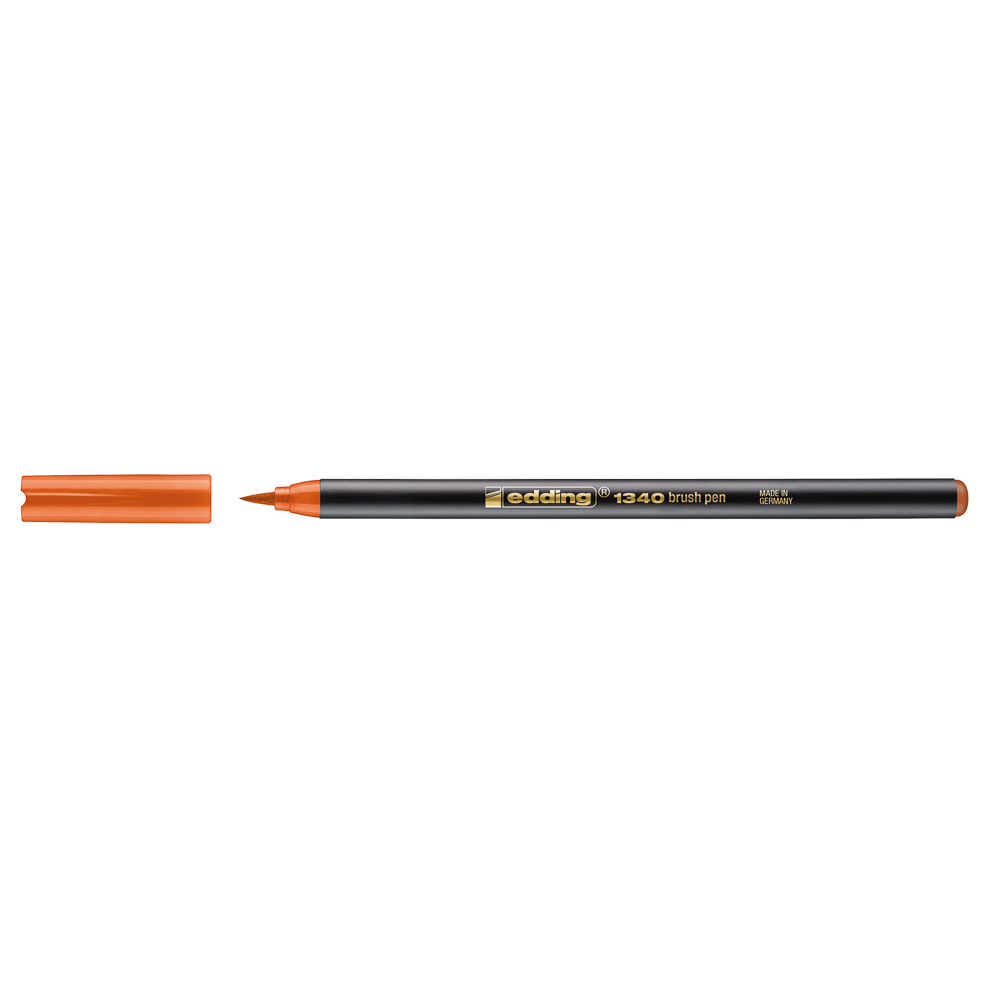 MARCADOR EDDING 1340 PUNTA PINCEL 6 NARANJA