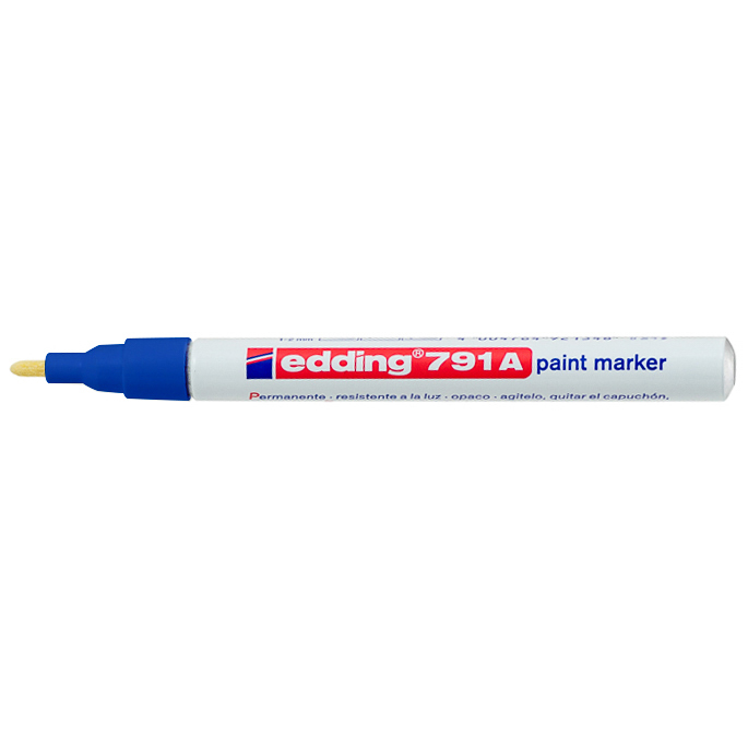 MARCADOR METALICO EDDING 791 P/MEDIANA AZUL