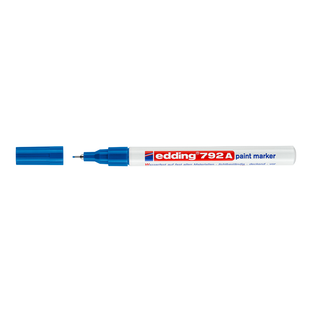 MARCADOR METALICO EDDING 792 P/FINA AZUL