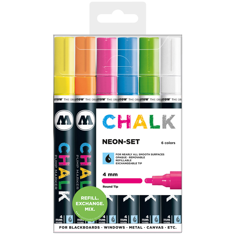 MARCADOR MOLOTOW CHALK 4MM 200473 NEON SX6