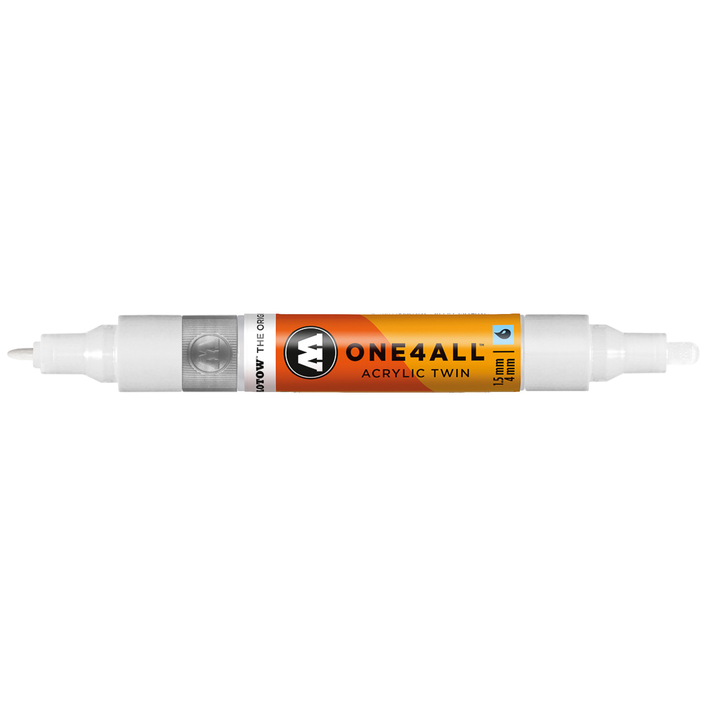 MARCADOR MOLOTOW ONE4ALL TWIN 1.5/4 MM SIGNAL WHITE