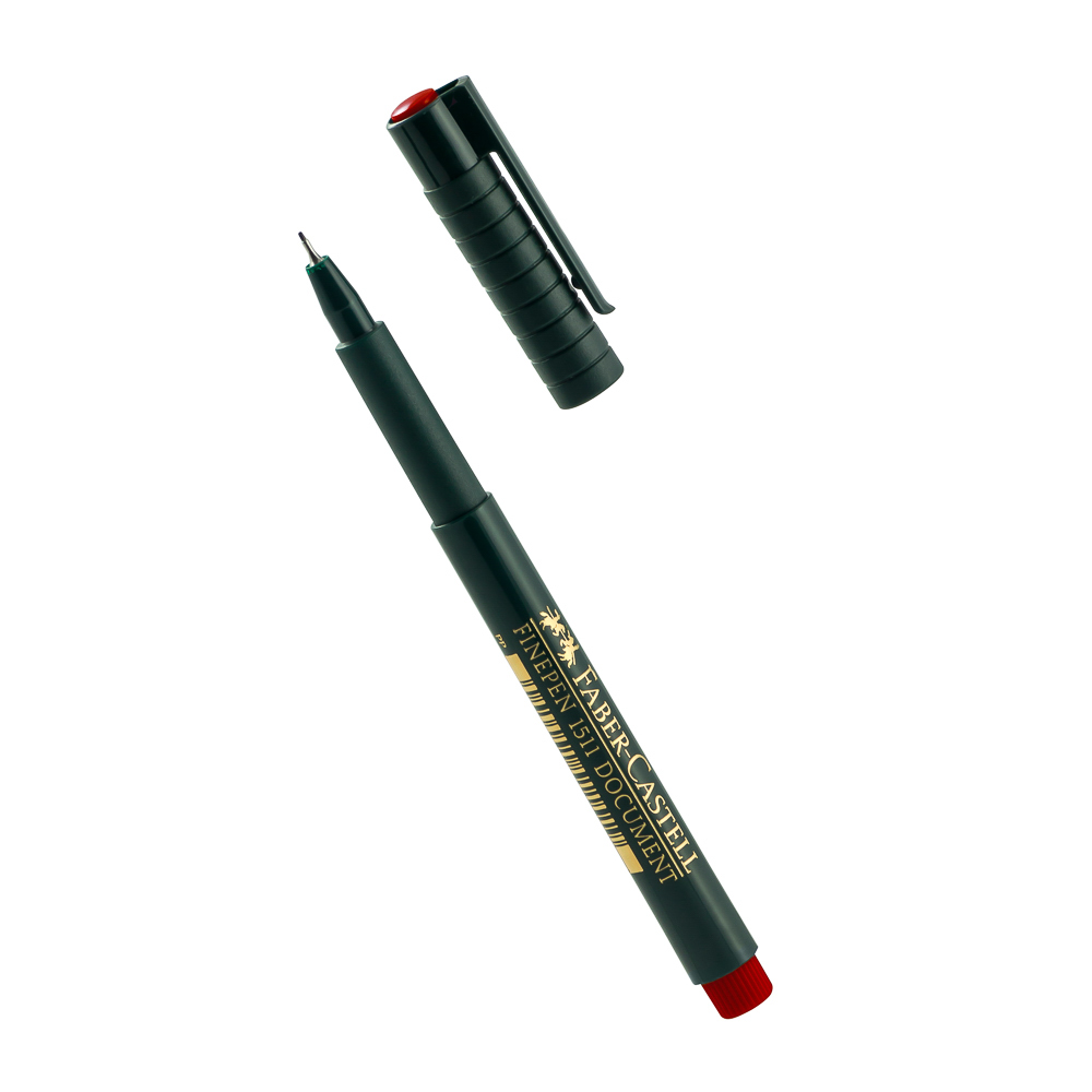 MARCADOR PUNTO RAPIDOGRAFO FABER CASTELL 1511-21 ROJO 