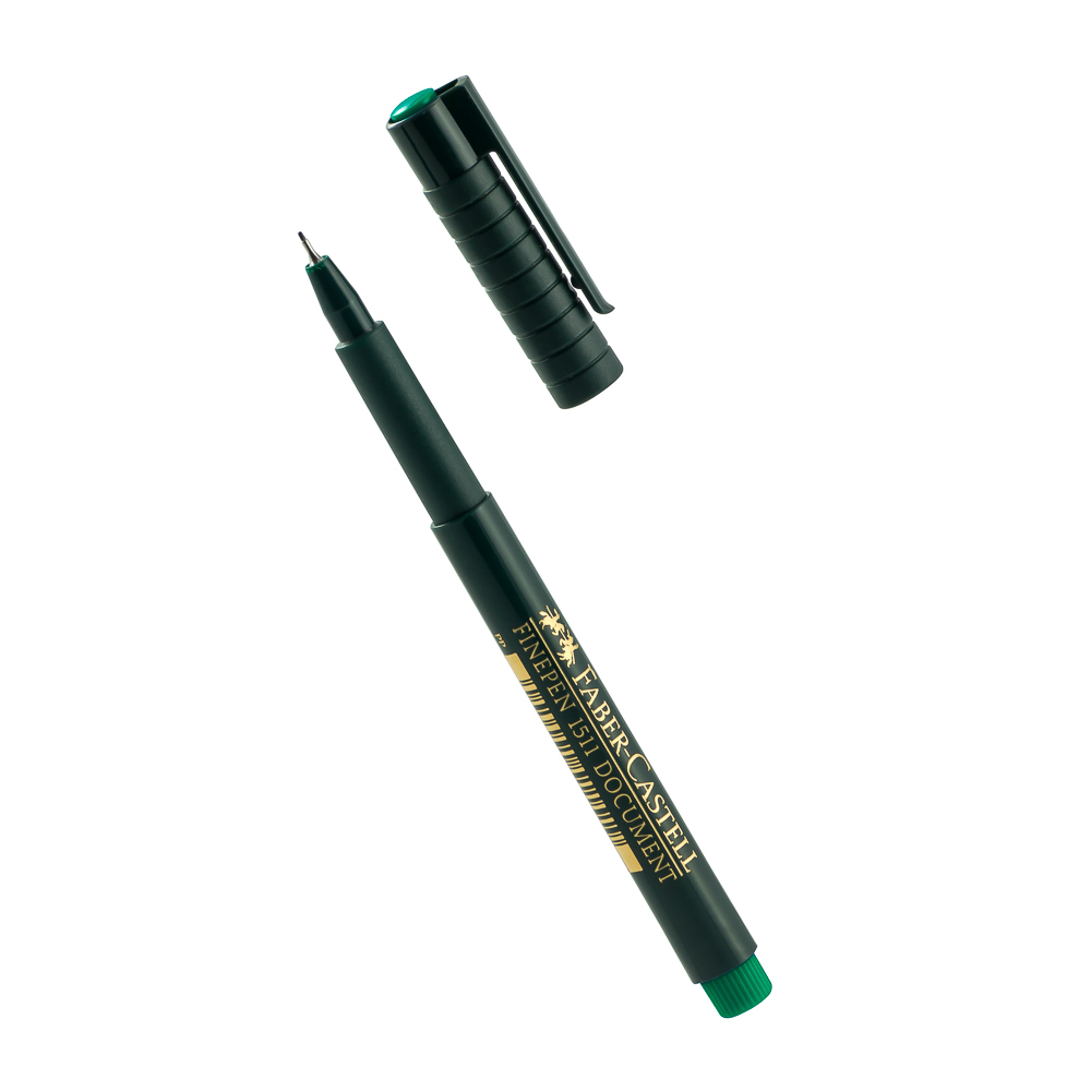 MARCADOR PUNTO RAPIDOGRAFO FABER CASTELL 1511-63 VERDE