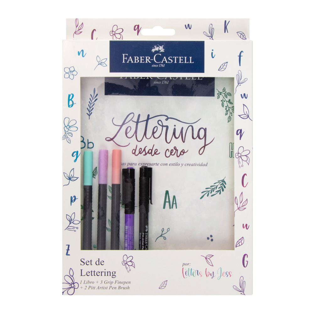 SET FABER CASTELL 576913 LETTERING DESDE CERO 