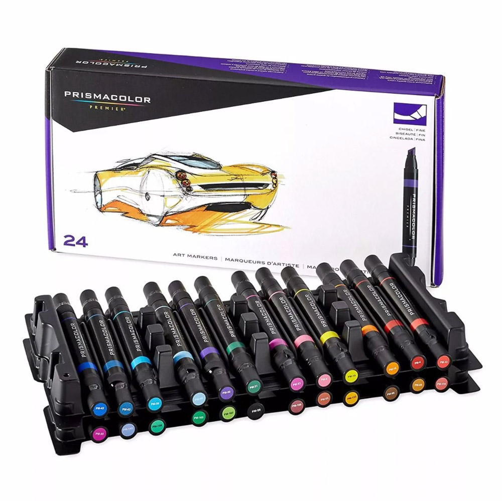 MARCADORES EN ESTUCHE PRISMACOLOR 3611/98 48 COL. BICELADO-FINO