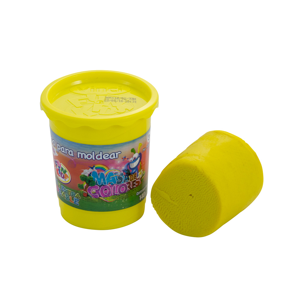 MASA MOLDEABLE VINCI FUN KIDS BOTE DE 140 GRS AMARILLO  