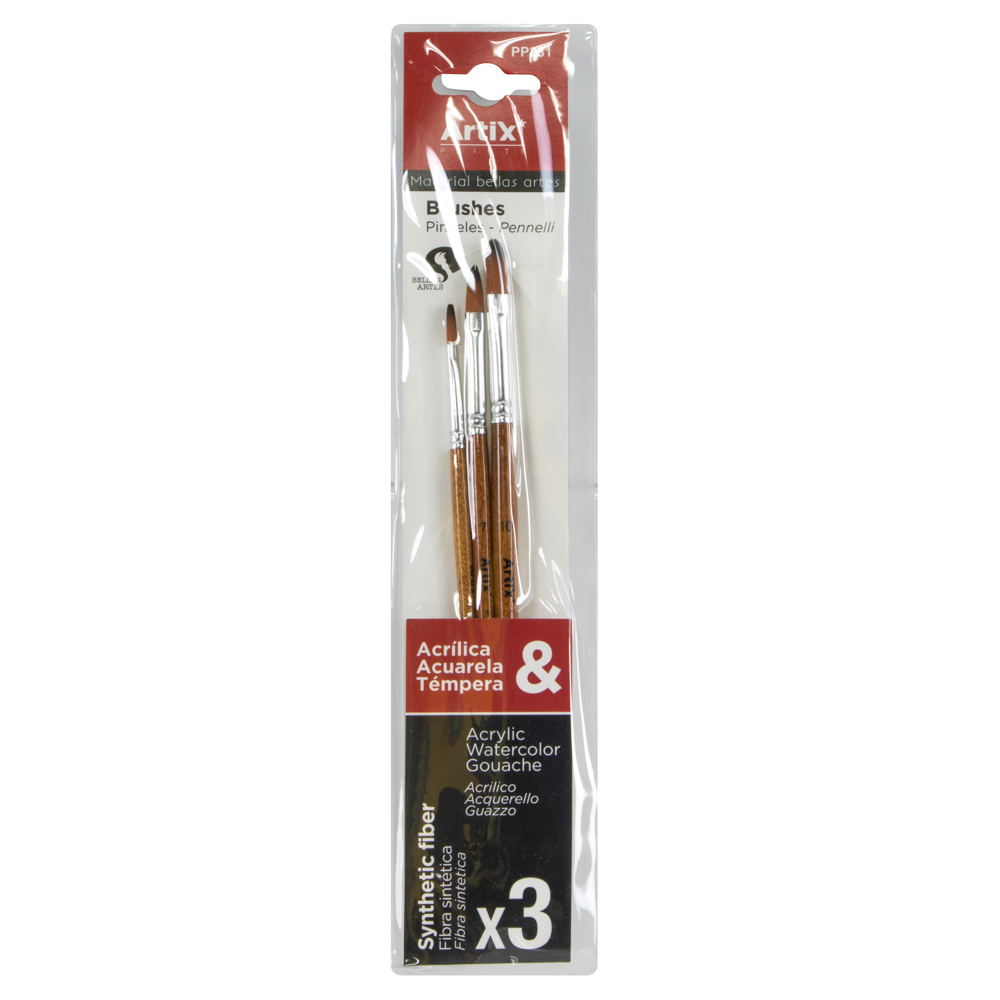 PINCEL MP PP231 SET DE 3 UNIDADES