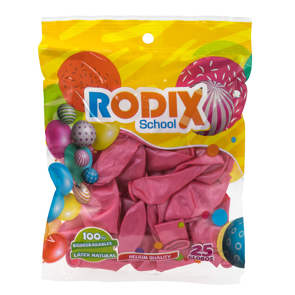 GLOBO RODIX NO. 9 BX25 METALICO ROSA 