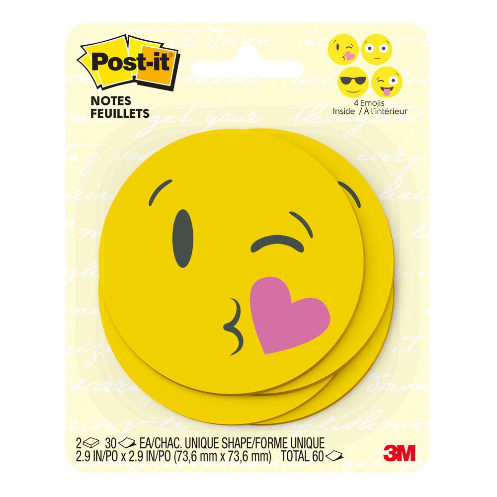 BLOCK POST IT BC-2030 EMOJI2 3X3" 2 PAQ. 30H P/PAQ. SURTIDO