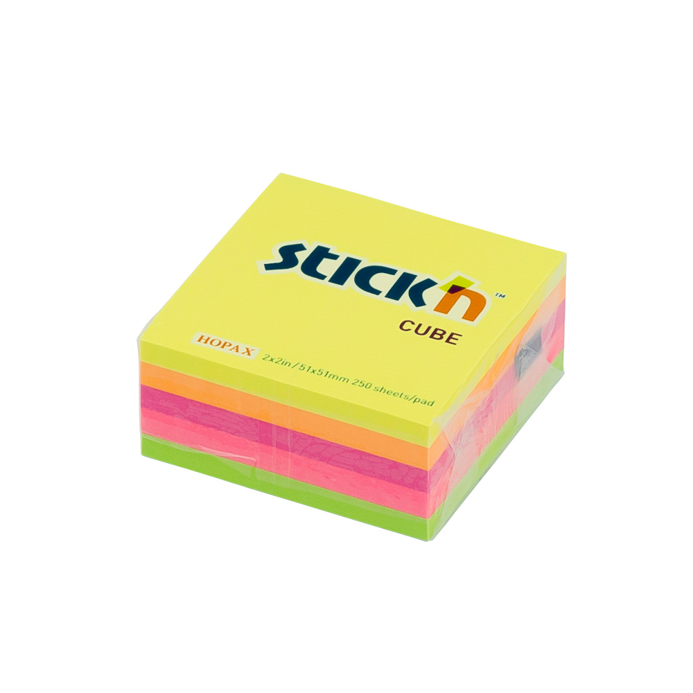 BLOCK STICKN 21203 2"X2" MINI CUBO NEON