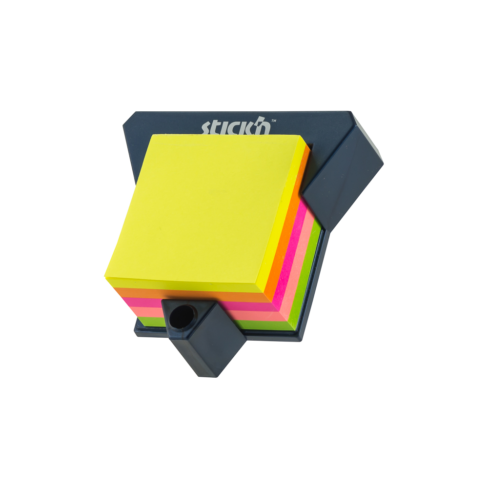 BLOCK STICKN 21272 3"X3" CUBO NEON CON BASE