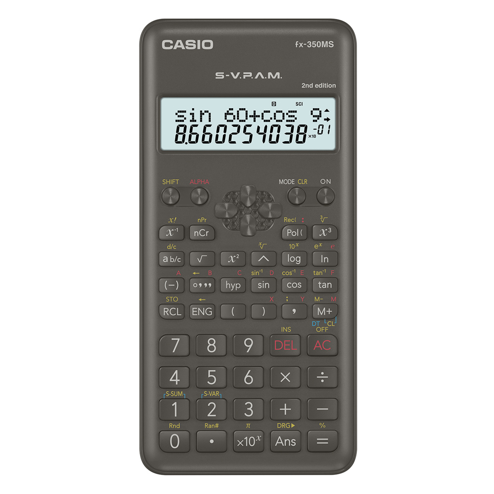 CALCULADORA CIENTIFICA CASIO FX-350MS-2 240 FUNCIONES