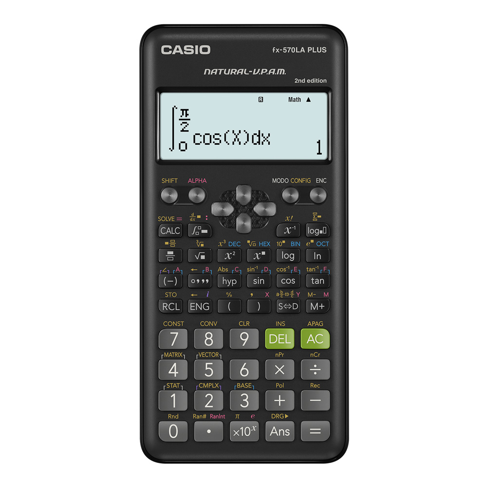 CALCULADORA CIENTIFICA CASIO FX-570LA PLUS-W/LA PLUS-2 417 FUNC