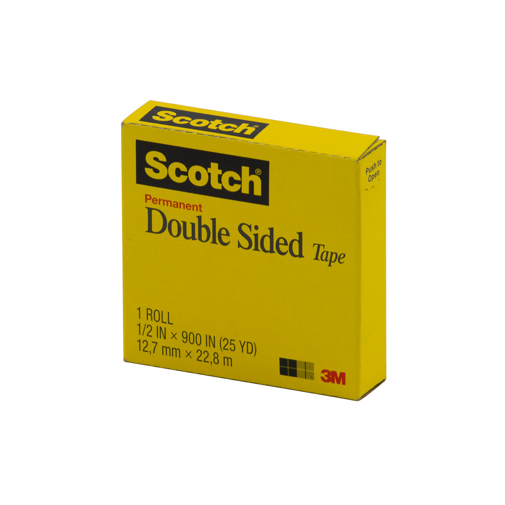 CINTA ADHESIVA SCOTCH 665 DOBLE LADO 1/2" X 25M