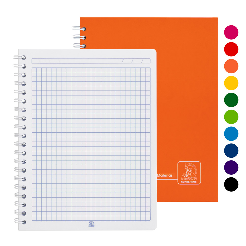 CUADERNO DOBLE ANILLO CONQUISTADOR 200H. T/DURA 3031 CUADROS