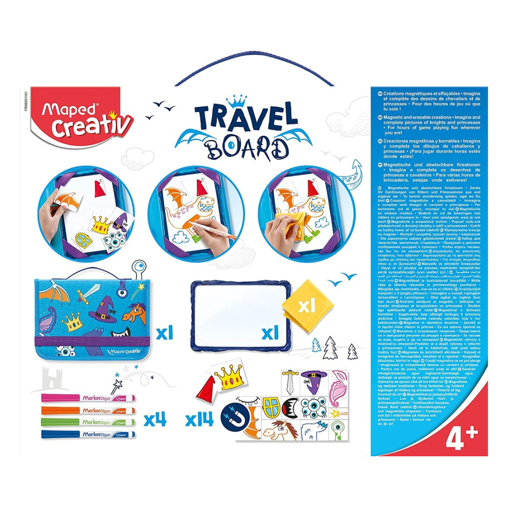 ESTUCHE MAPED 969311 TRAVEL BOARD CREACIONES MAGNETICAS Y BORRABLES, VARIOS