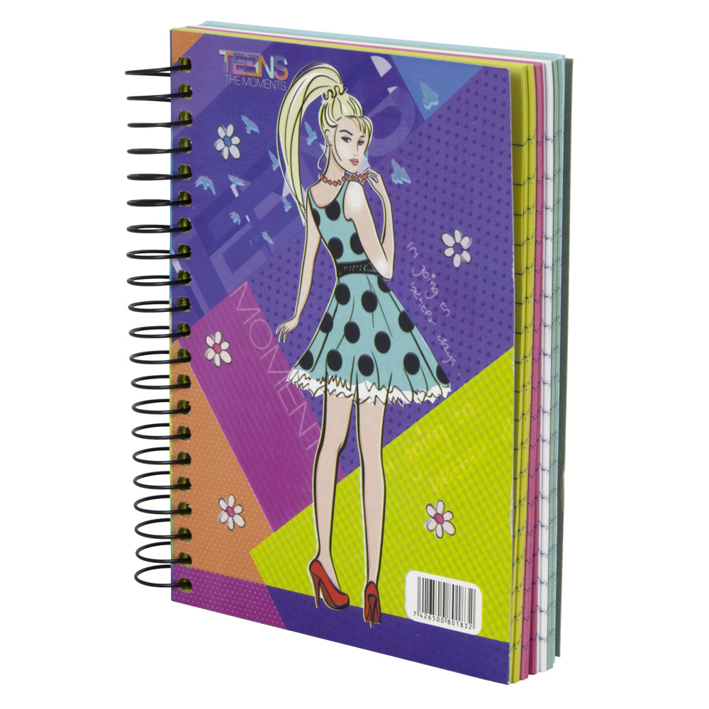 LIBRETA C/ESPIRAL PACASA MINI MULTIMAT. 150H. 157091 COLORES