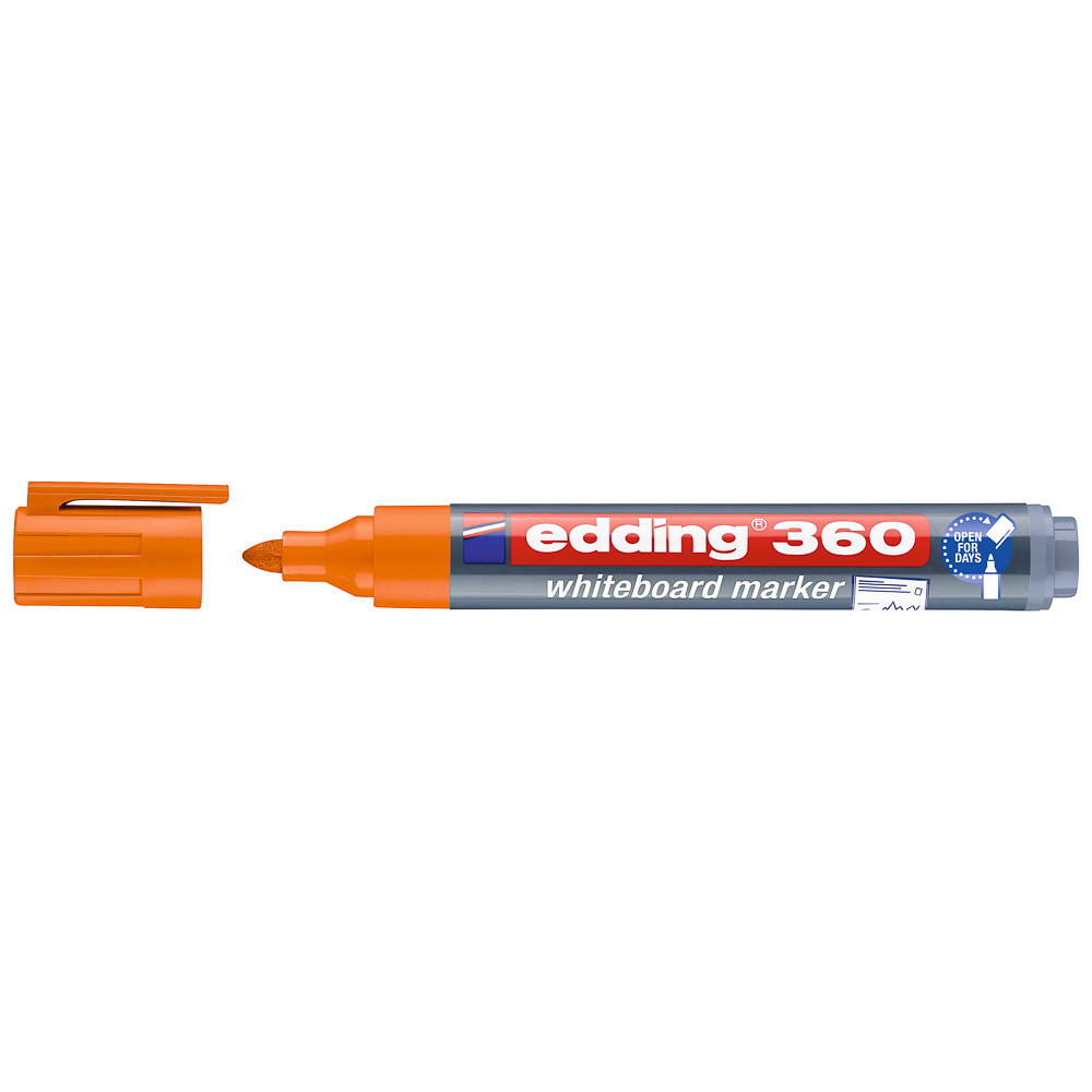 MARCADOR EDDING PIZARRA 360 REDONDO NARANJA