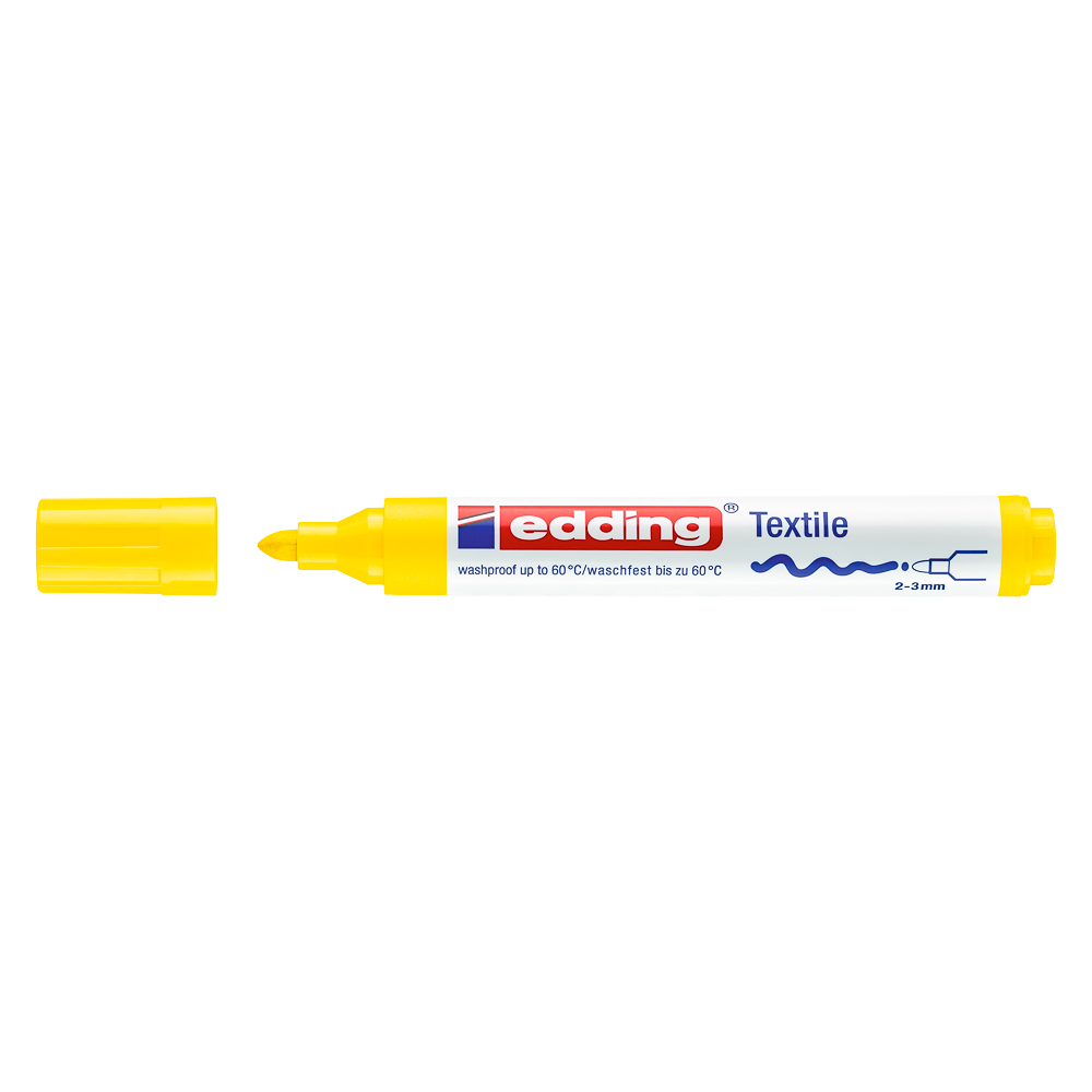 MARCADOR PARA ROPA EDDING 4500 P/REDONDA 5 AMARILLO