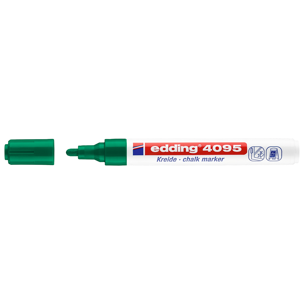 MARCADOR P/VIDRIO EDDING 4095-4 P/REDONDA VERDE