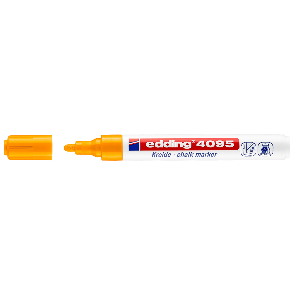 MARCADOR P/VIDRIO EDDING 4095-66 P/REDONDA FLUOR NARANJA