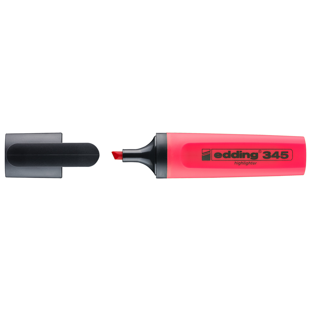 MARCADOR RESALTADOR EDDING 345 ROJO CORAL