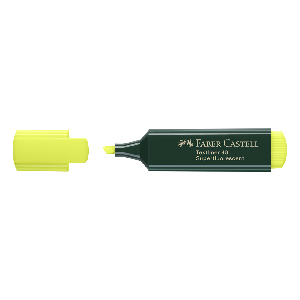 MARCADOR RESALTADOR FABER CASTELL 48-07 AMARILLO NEON