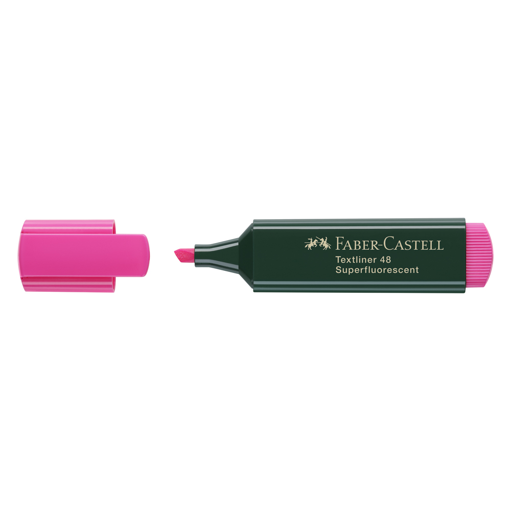 MARCADOR RESALTADOR FABER CASTELL 48-28 ROSADO