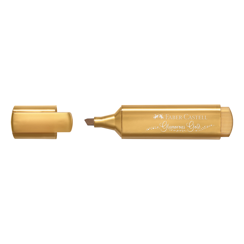 MARCADOR RESALTADOR FABER CASTELL METALICO 4650 DORADO