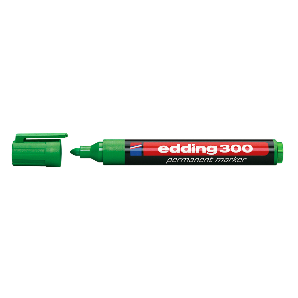 MARCADOR PERMANENTE EDDING 300 P/REDONDA VERDE