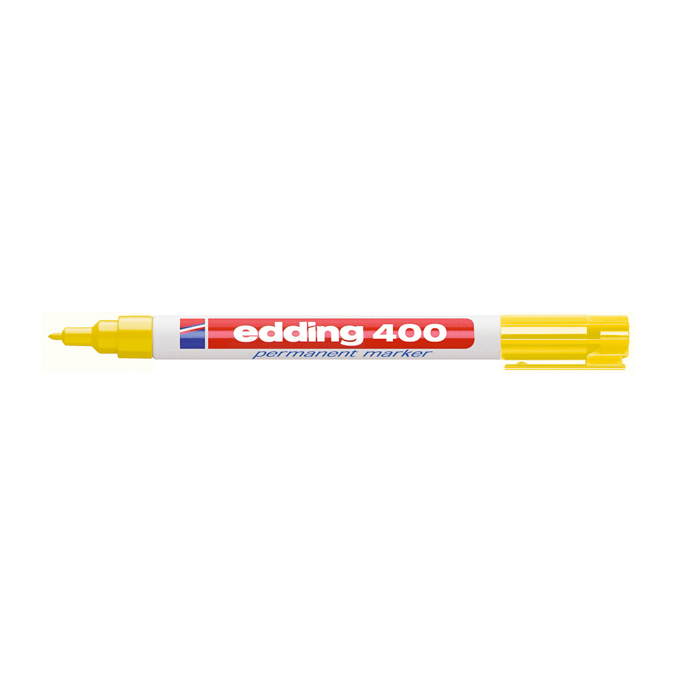 MARCADOR PERMANENTE EDDING 400 P/FINA AMARILLO