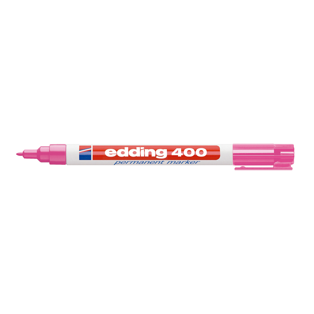 MARCADOR PERMANENTE EDDING 400 P/FINA ROSADO