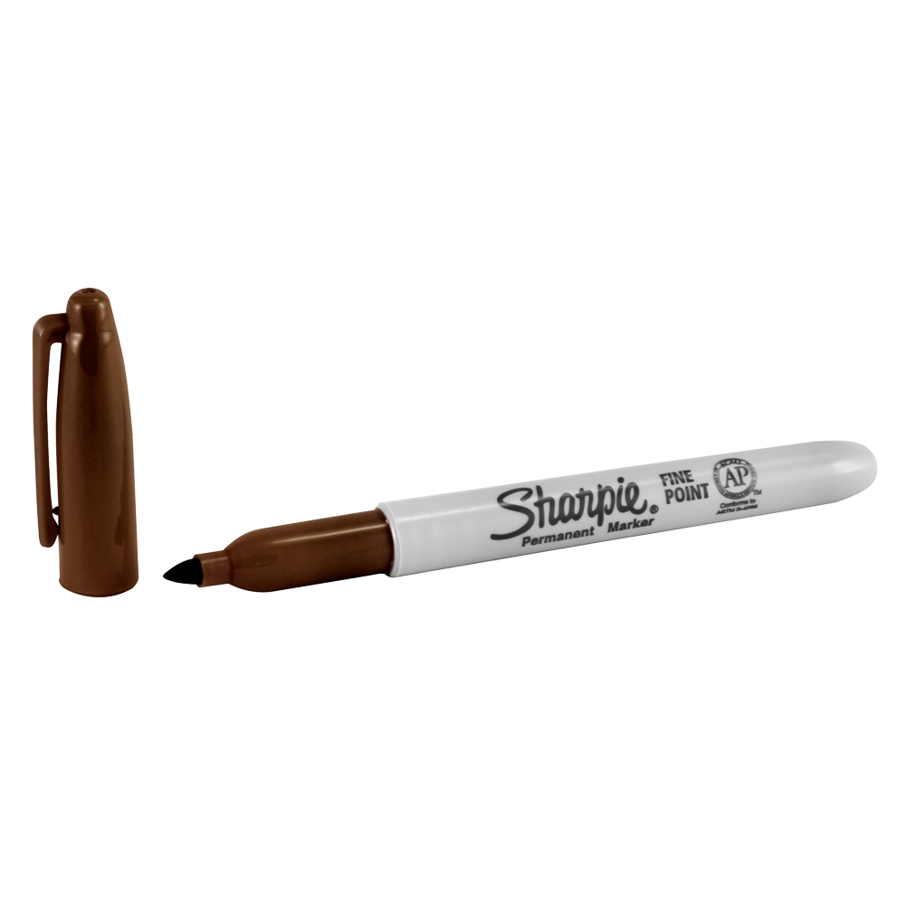 MARCADOR PERMANENTE SHARPIE P/FINA 32083 CAFE