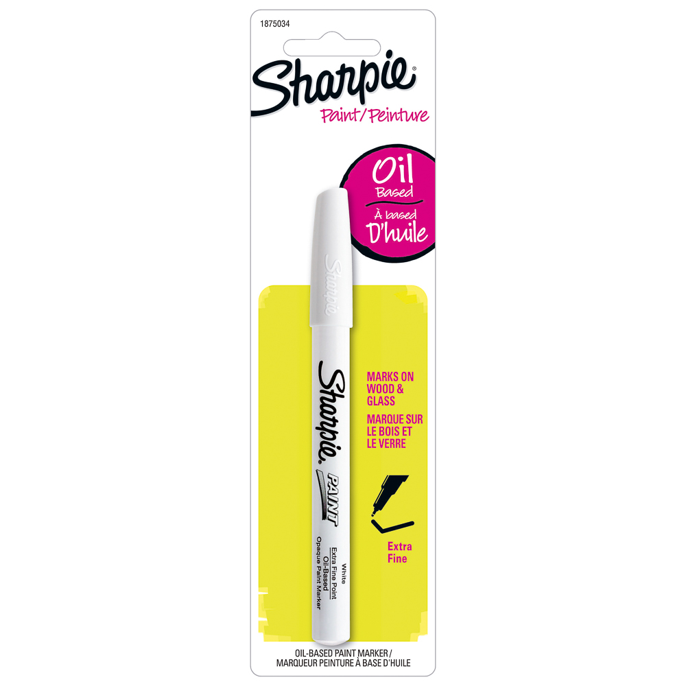 MARCADOR PERMANENTE SHARPIE P/EXTRA FINA BASE DE ACEITE 1875034 BLANCO