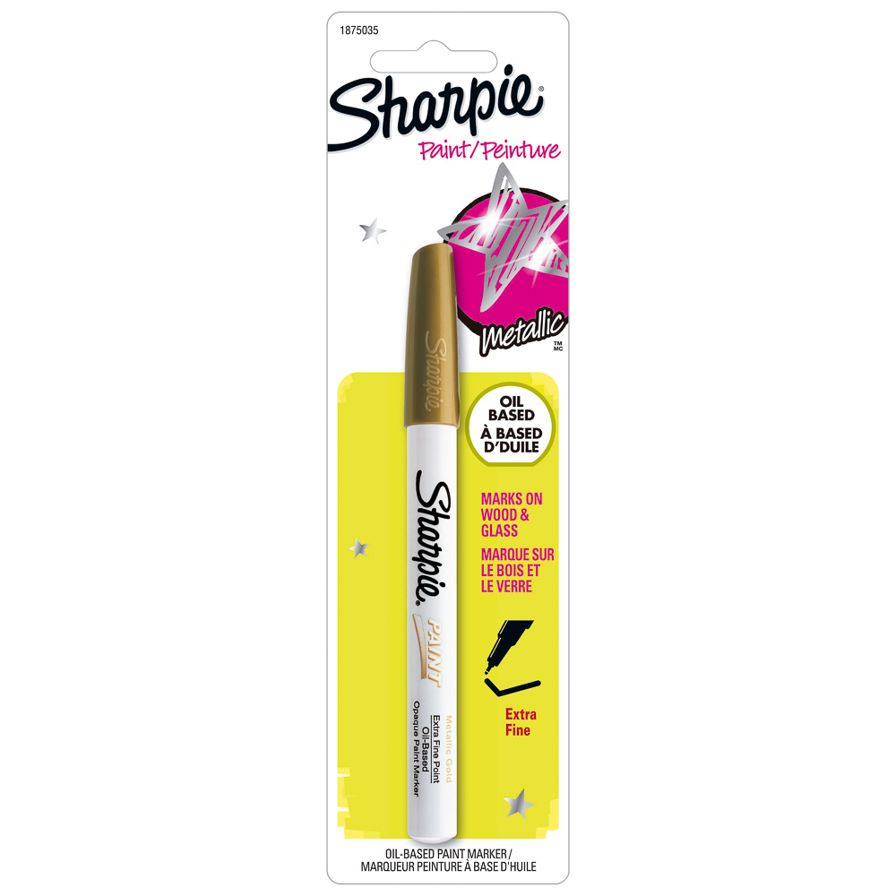 MARCADOR PERMANENTE SHARPIE P/FINA BASE DE ACEITE 1875035 DORADO