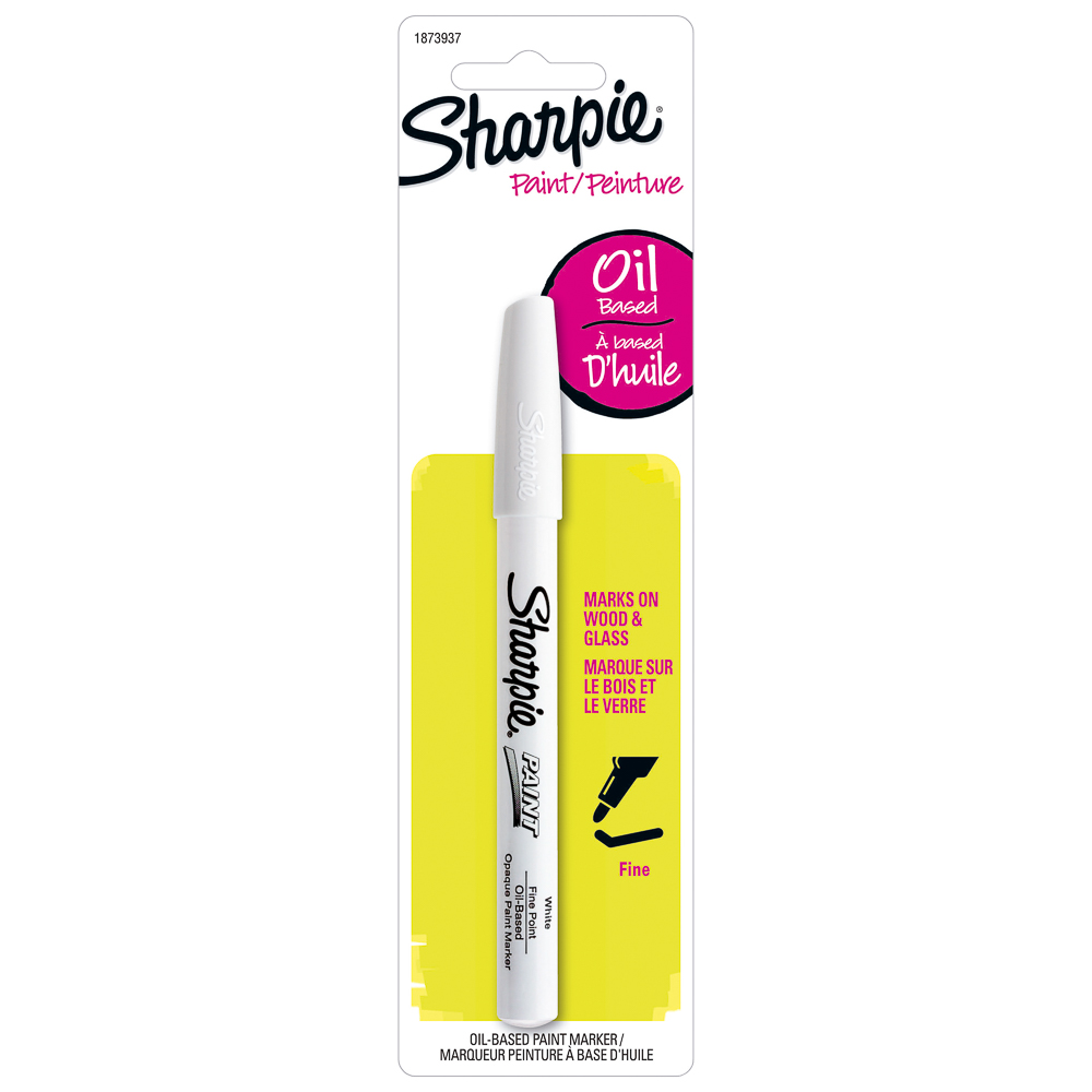 MARCADOR PERMANENTE SHARPIE P/FINA BASE DE ACEITE 1873937 BLANCO