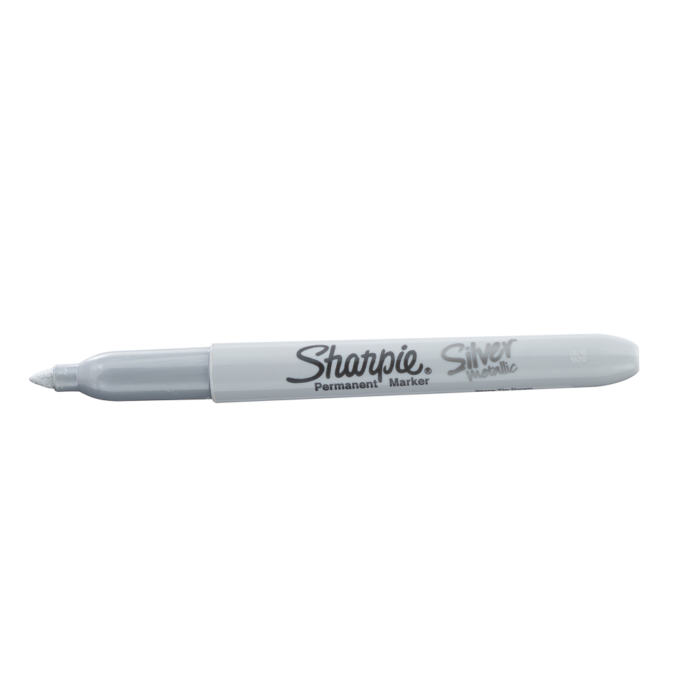 MARCADOR PERMANENTE SHARPIE P/FINA BX1 39013 METALICO PLATEADO