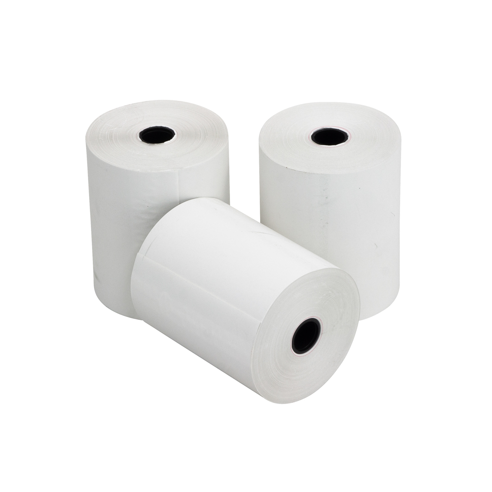 ROLLO DE PAPEL TERMICO 3 1/8" X 55 YARDAS PAQ 3 UNIDADES