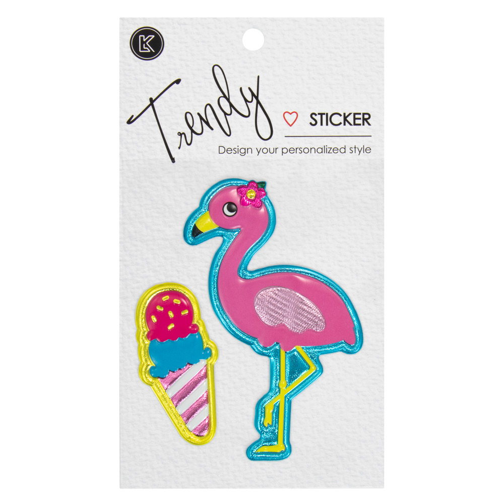 STICKERS LK HAA3009 TRENDY FLAMINGO