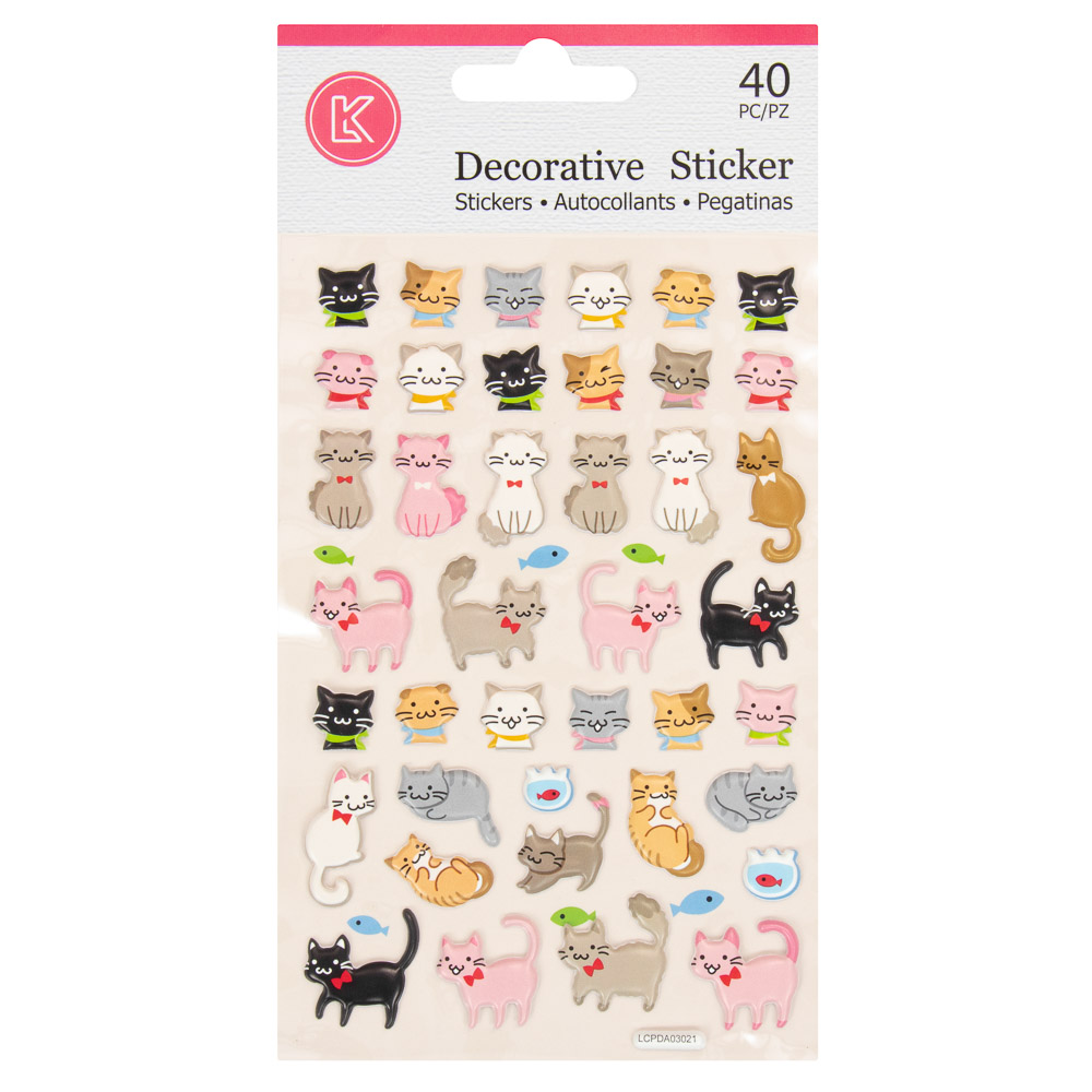 STICKERS LK LCPDA03021 GATITOS