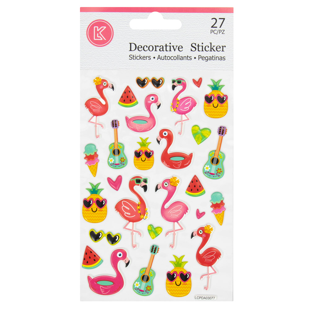 STICKERS LK LCPDA03077 FLAMINGOS