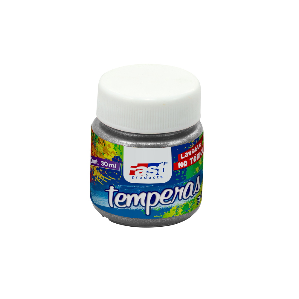 TEMPERA FAST 30ML METALICA 203 BLANCO METALICO