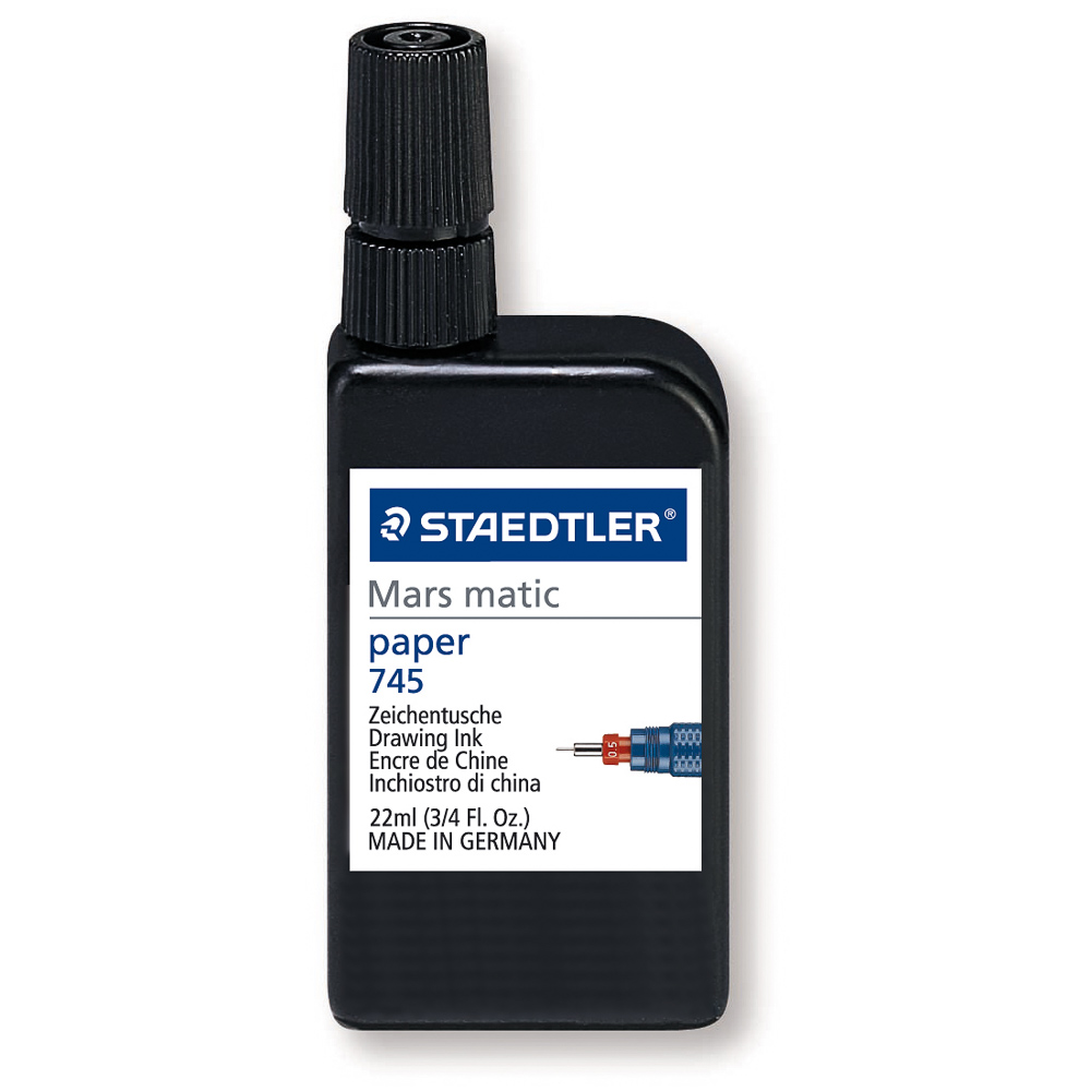 TINTA P/RAPIDOGRAFO STAEDTLER 745 R-9 22 ML. NEGRO 