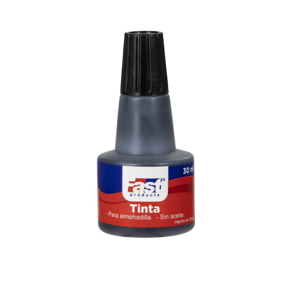 TINTA P/ALMOHADILLA FAST GOTERO 30ML NEGRO