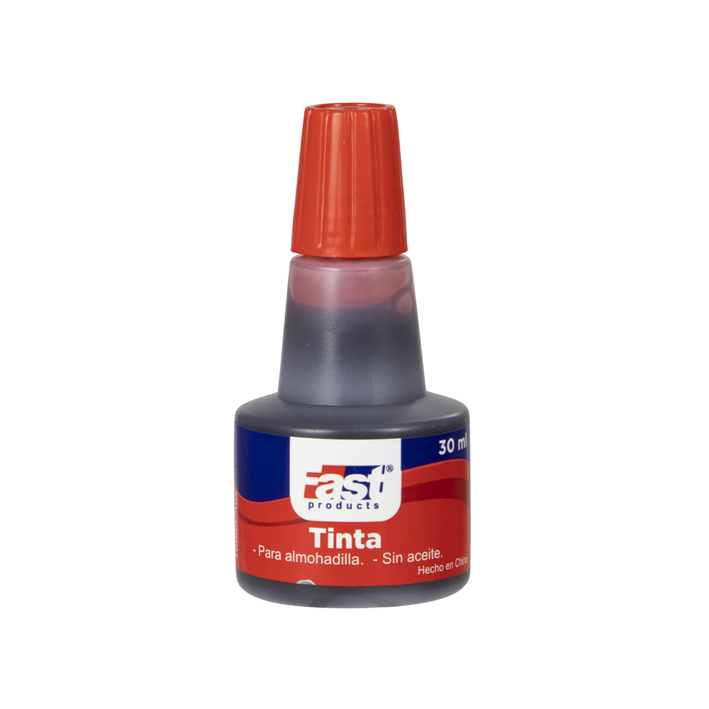 TINTA P/ALMOHADILLA FAST GOTERO 30ML ROJO