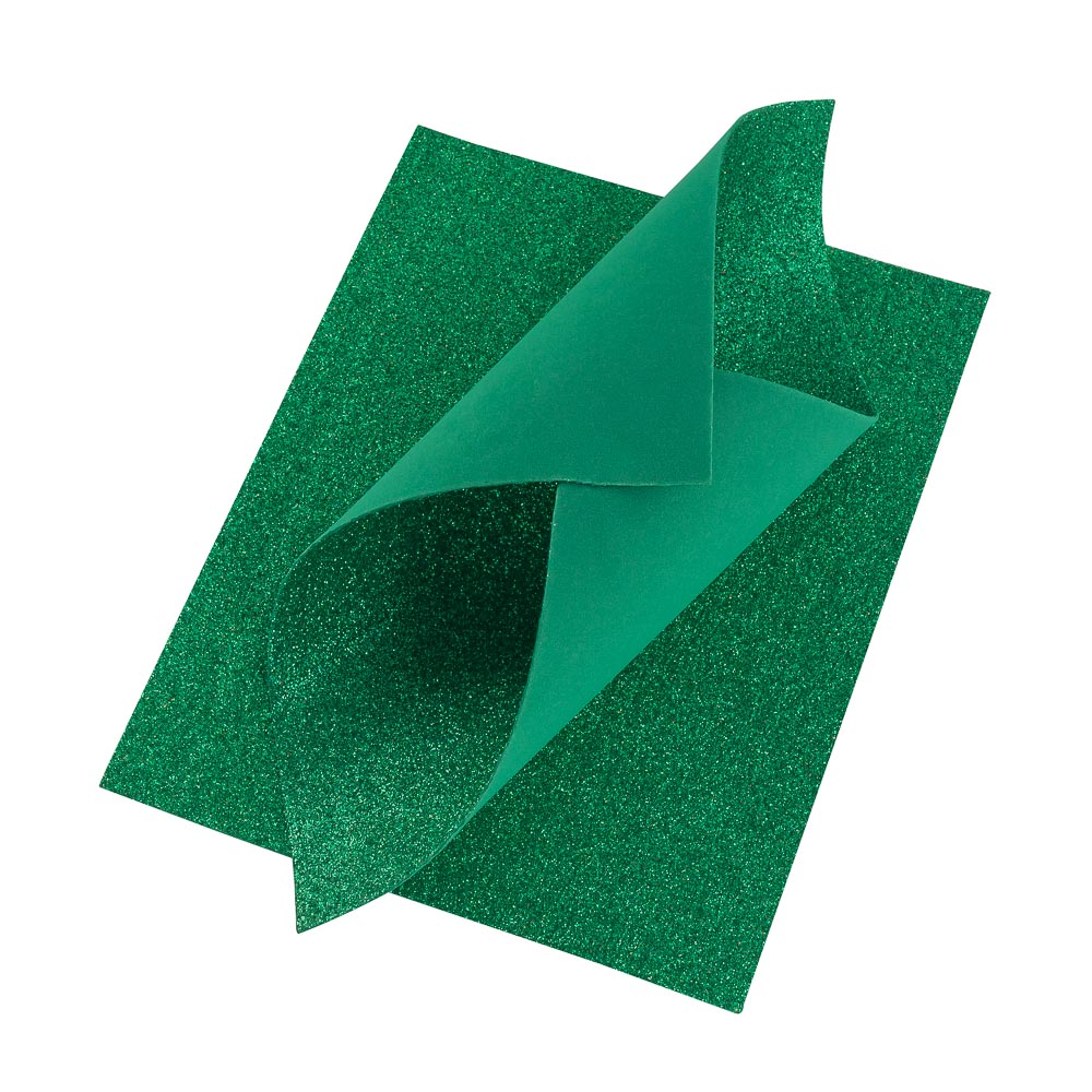 FOAMY CON DIAMANTINA FAST  8.5"X11 VERDE 